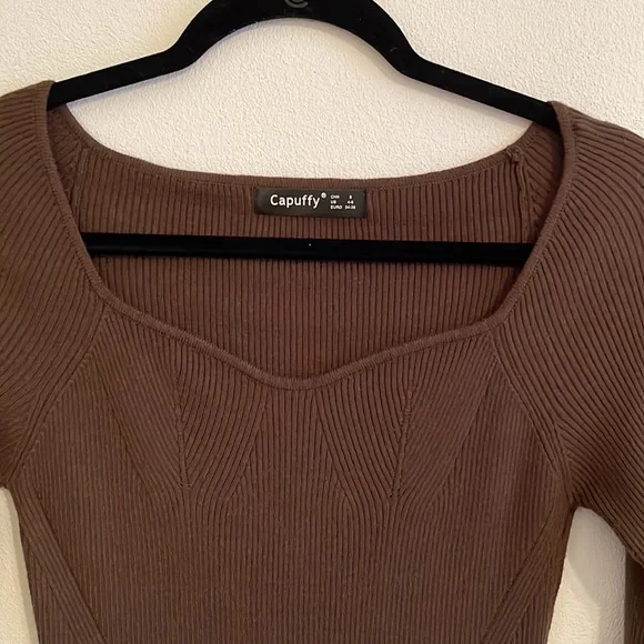 Midi Long Sleeve Sweater Dress - Picture 3 of 7
